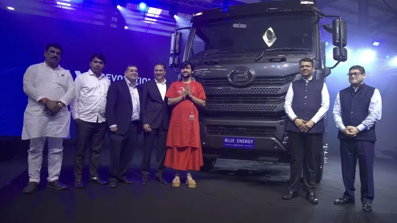 ET Auto — Blue Energy Motors launches electric heavy-duty truck with battery swapping technology