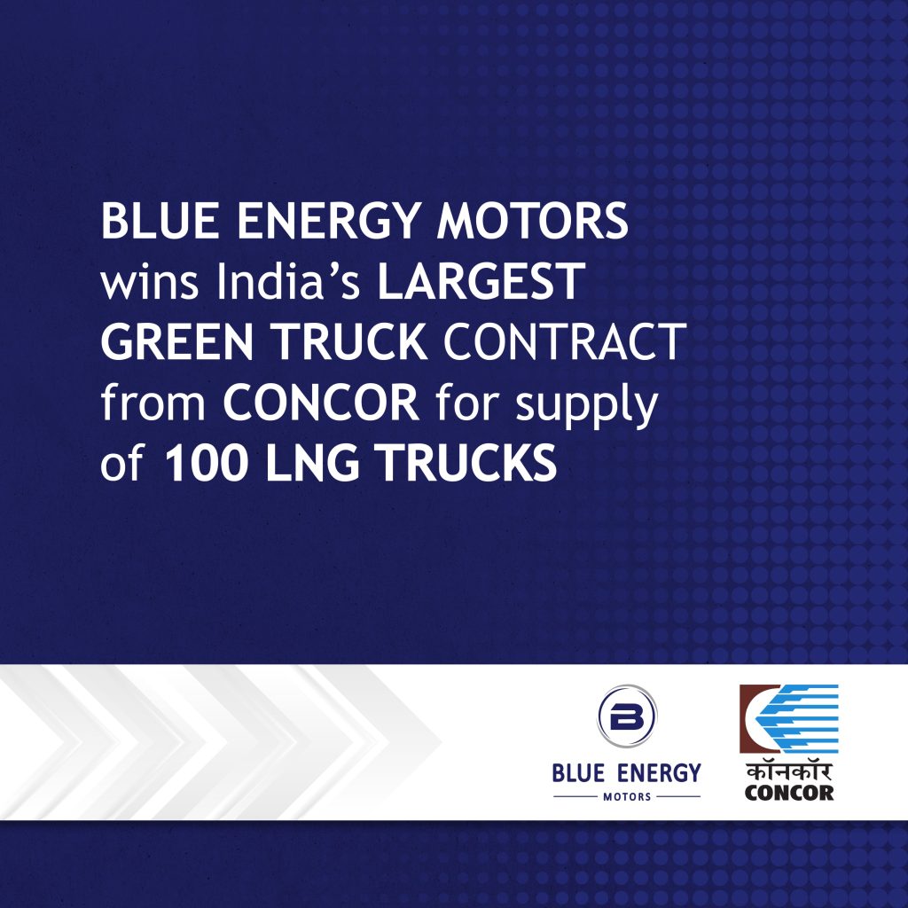 Blue Energy Motors Wins India’s Largest Green Truck Contract From ...